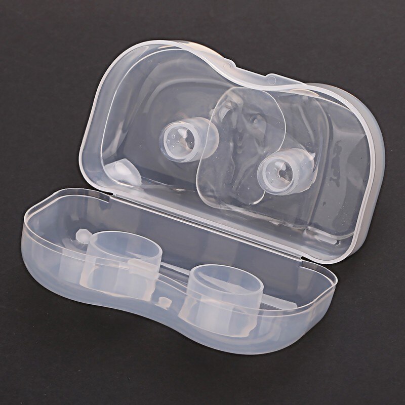 2Pcs Silicone Tepel Protectors Ltra-Dunne Siliconen Tepel Schilden Protectors Voor Baby Moedermelk Voeden F