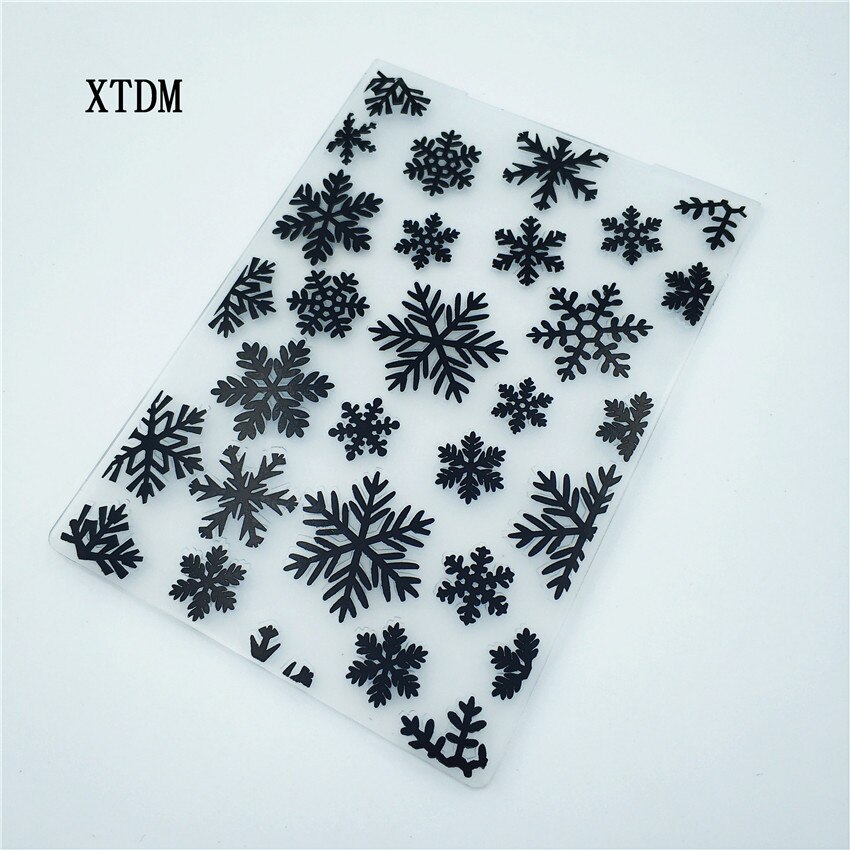 6Pcs Round Wooden Rubber Stamps With Snowflake Pattern For...