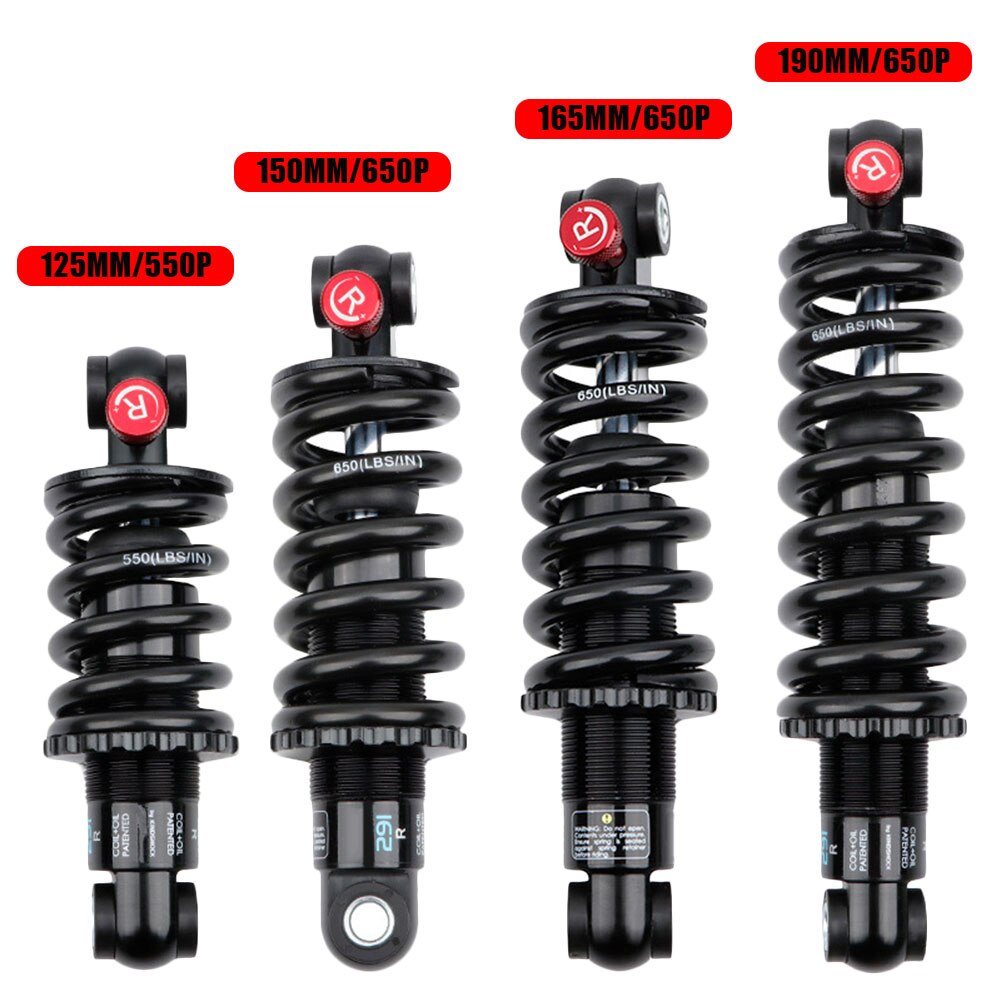 MTB 190MM Mountain Bike Alloy Air Rear Shock Absorber Adjustable Damping for Cycling Travel Downhill EXA 291R