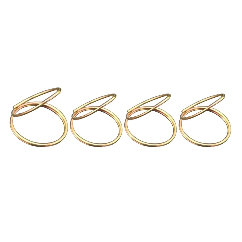 A9LD 1 Duim Met 3 Vinger Draad Stijl Plectrums Metalen Picks Open Voor Banjo Ukulele Gitaar Beginner Spelen onderdelen: gold