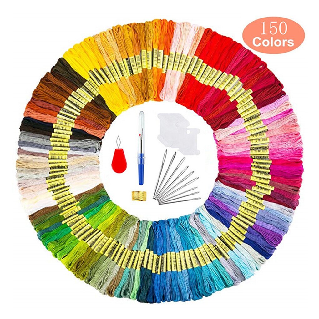 Color Random Embroidery DIY Sewing Kit Household 1... – Grandado