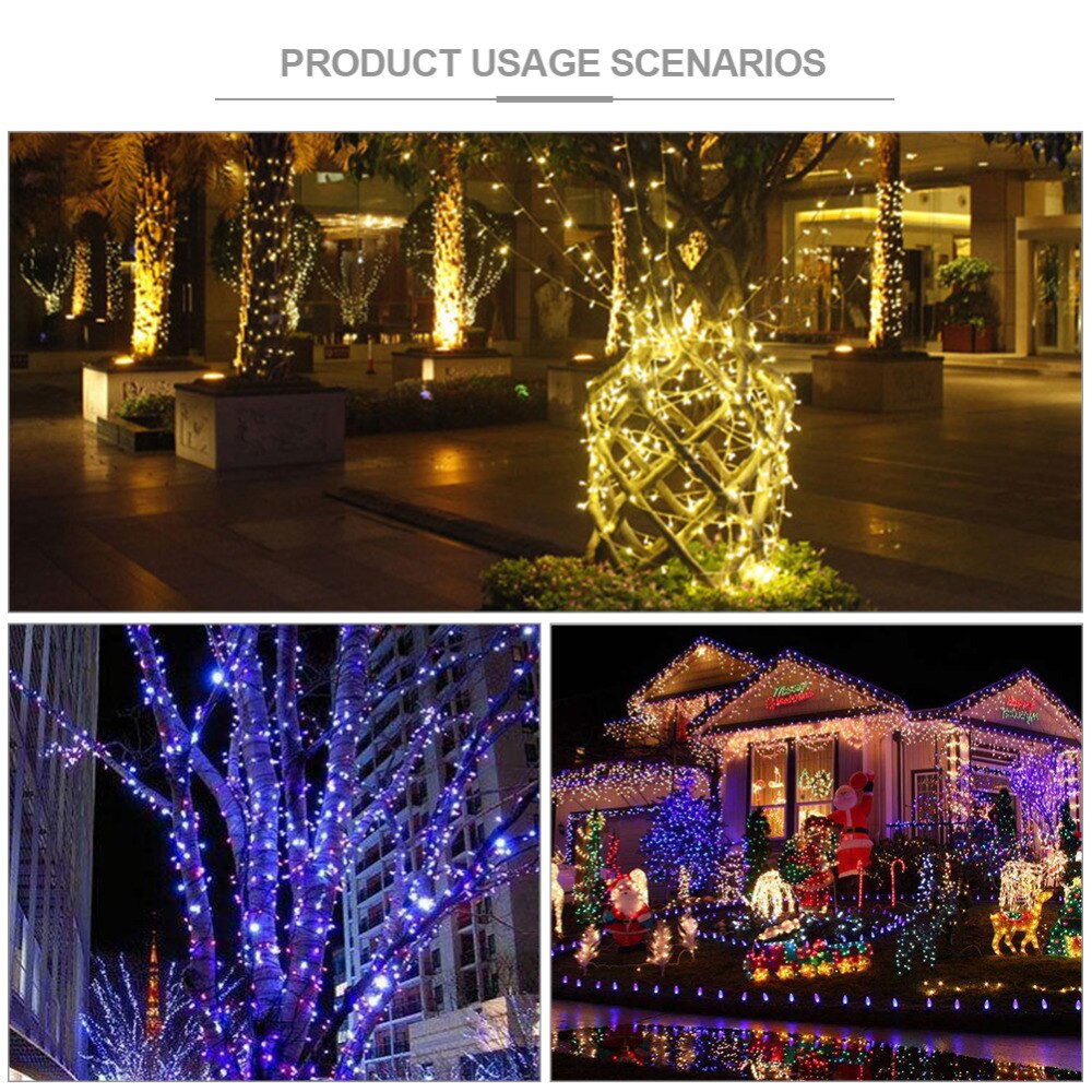 5/10/20 mt Gebühr Solar- LED Schnur Lampe Garten Ambiente Licht Terrasse Rasen Landschaft Hochzeit Partei draussen Dekor Pfad Lichter