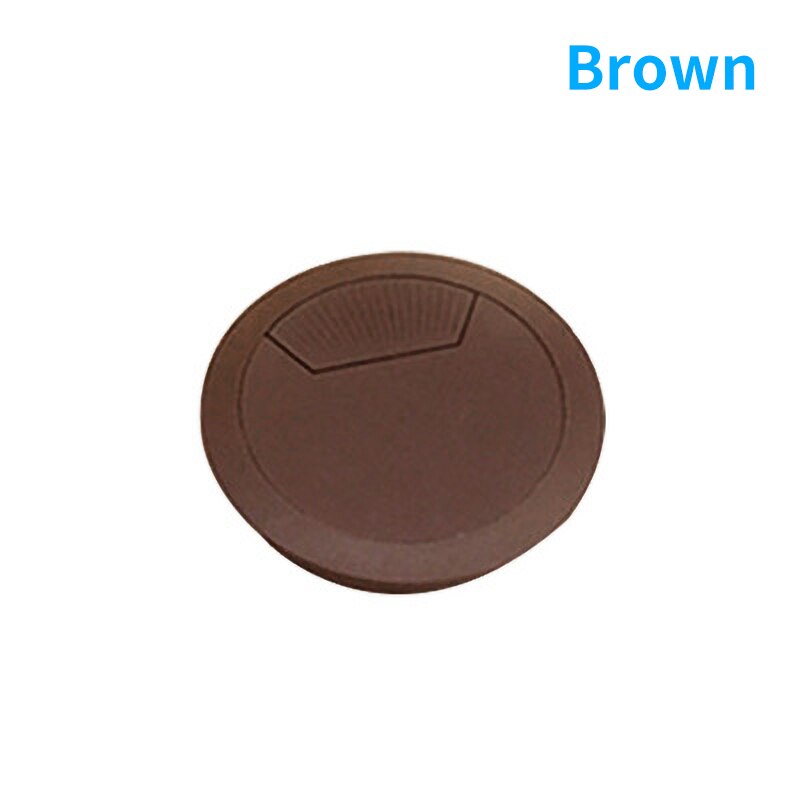 Computer desk perforated wire cover plate 60MM desk top through the cable box outlet hole cover coil: Beige