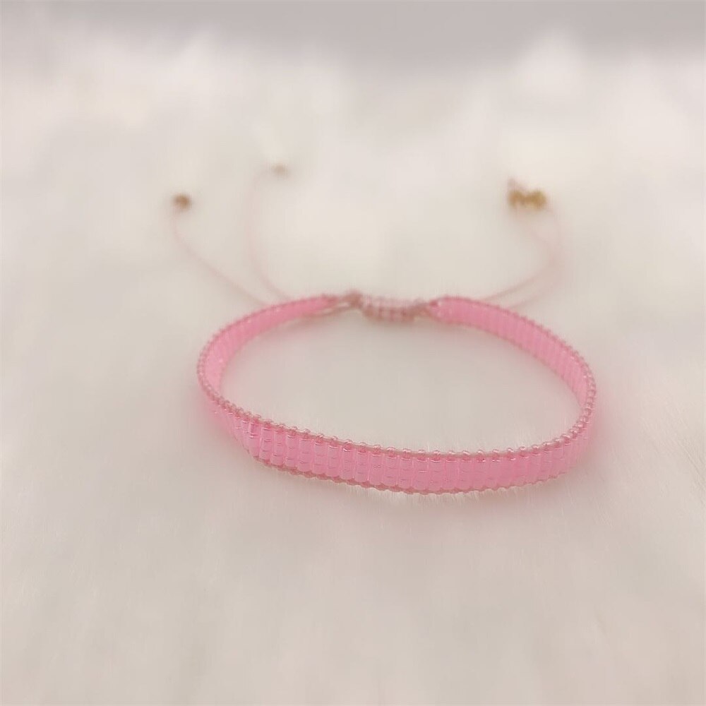 ZHONGVI MIYUKI Bracelet Women Evil Eye Pulseras Mujer Moda Bohemia Jewelry Turkish Pink Eyes Handmade Armband: 2