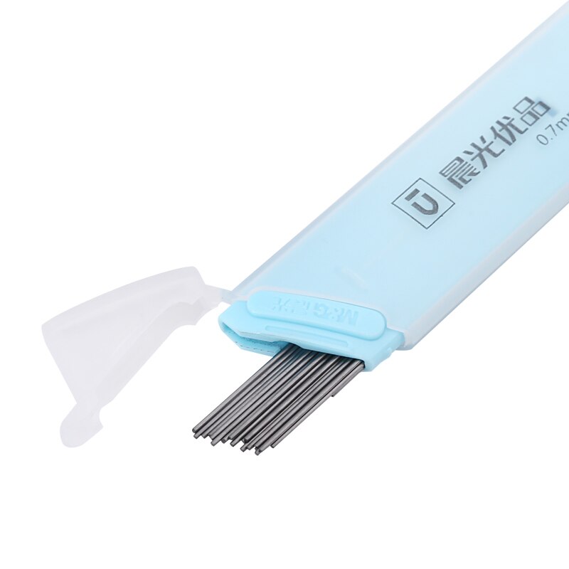 Mekaniske blyantledere  hb 0.5mm 0.7mm lengde : 60mm 20 stk / sett 4 sett / mye plastboks pakke skrivepapir påfyll