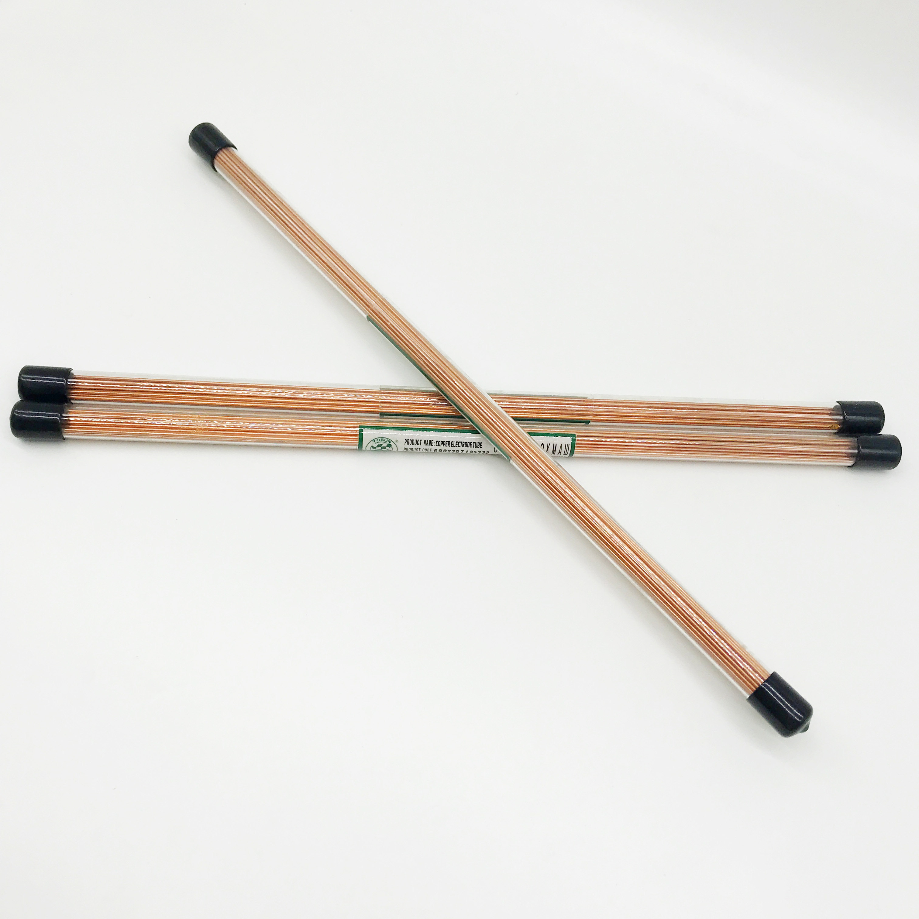 ART.230721 Koperen Elektrode Buis Multi Gaten 2.1/2.2/2.3/2.4/* 400Mm 20 Stks/partij