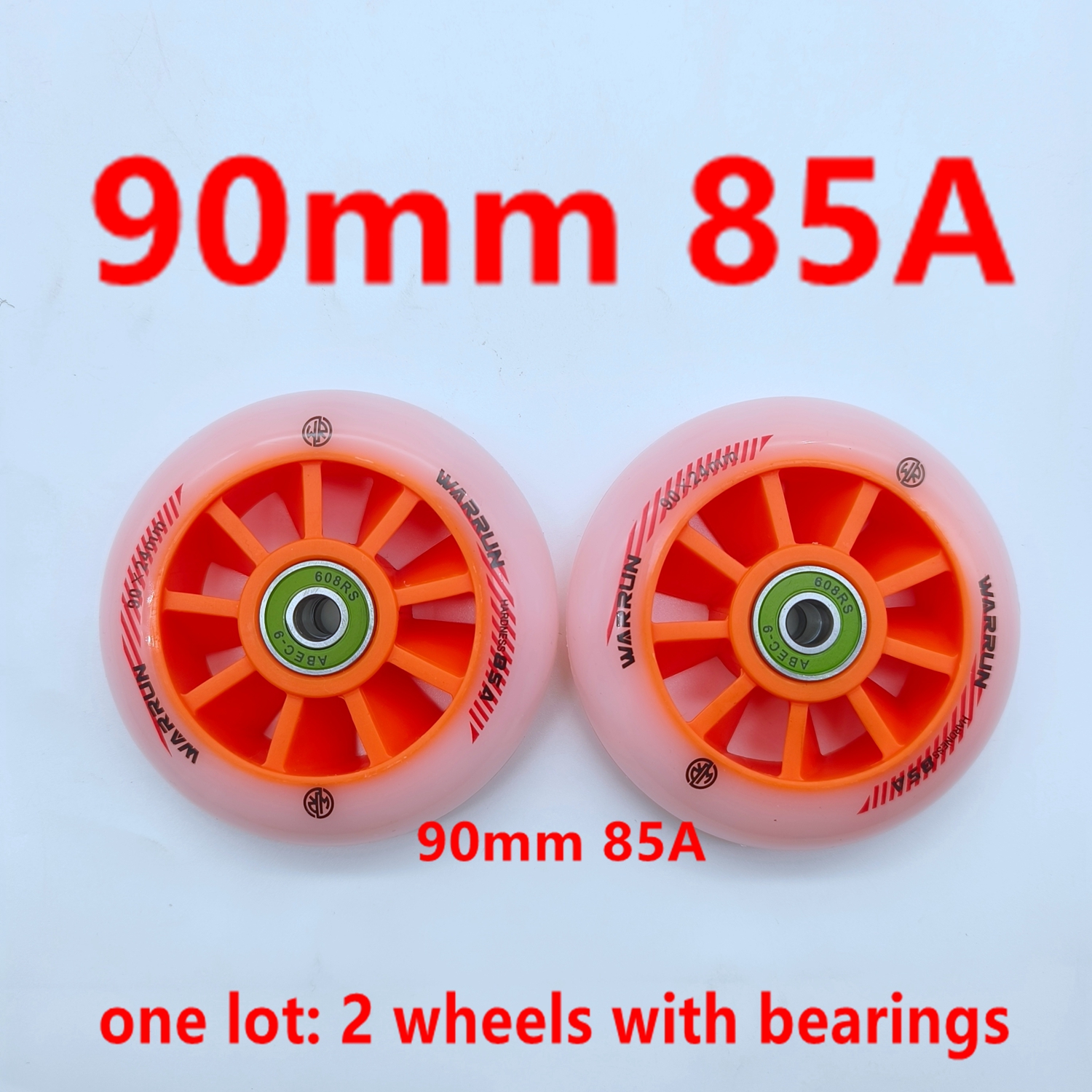 scooter accessories skate wheel scooter wheel 90mm 110mm 120mm 125mm 85a 2wheels/lot: Light Grey