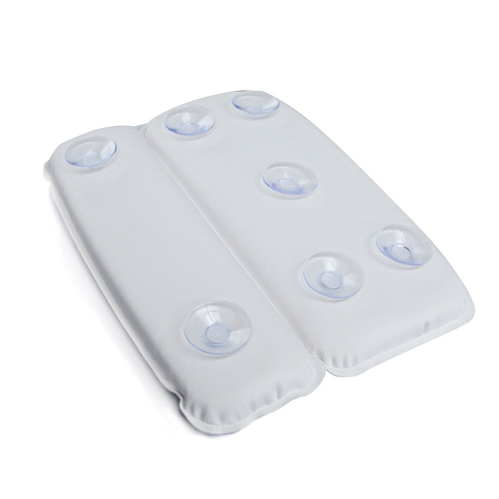 Spa Bath Pillow Suction Cups Extra Soft 2-Panel for Shoulder Neck Support Fits Any Size Tub
