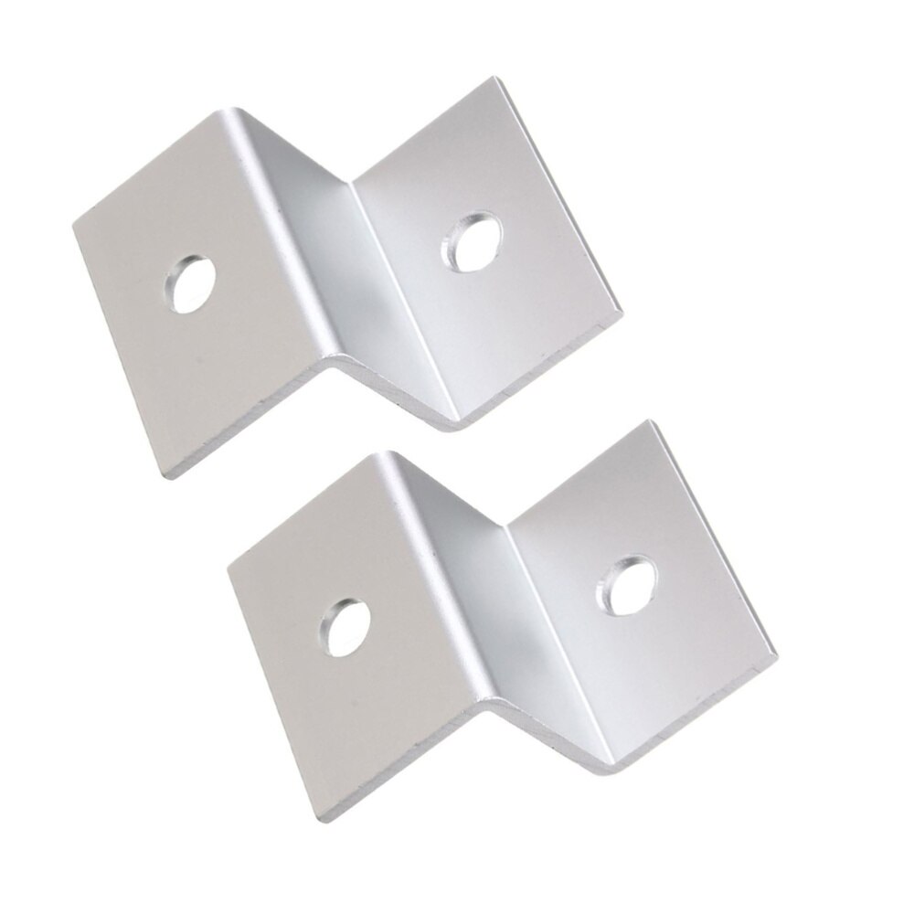 4Pc Solar Panel Roof Mounting Z-Bracket with Nuts and Bolts for RV Boat Roof Wall and other Off Gird Roof Installation