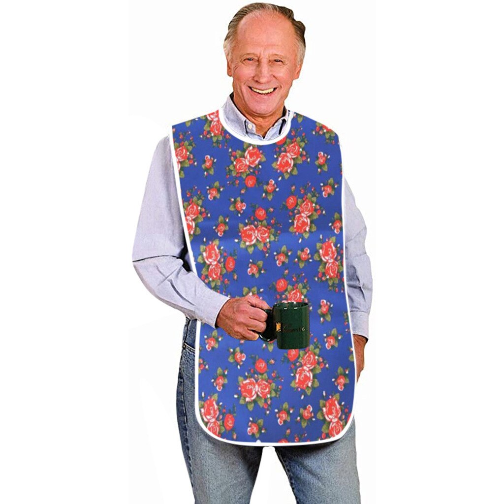 Style 1 pièces grand imperméable à l'eau adulte repas bavoir vêtements vêtements protecteur tabliers # T2G