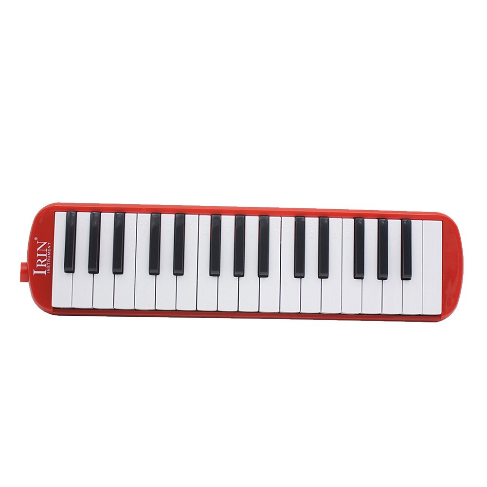 32 Key Portable Tone Piano Mouth Organ Harmonica Pianica Melodica Classroom Beginners Adults Playing Musical Instruments: Red