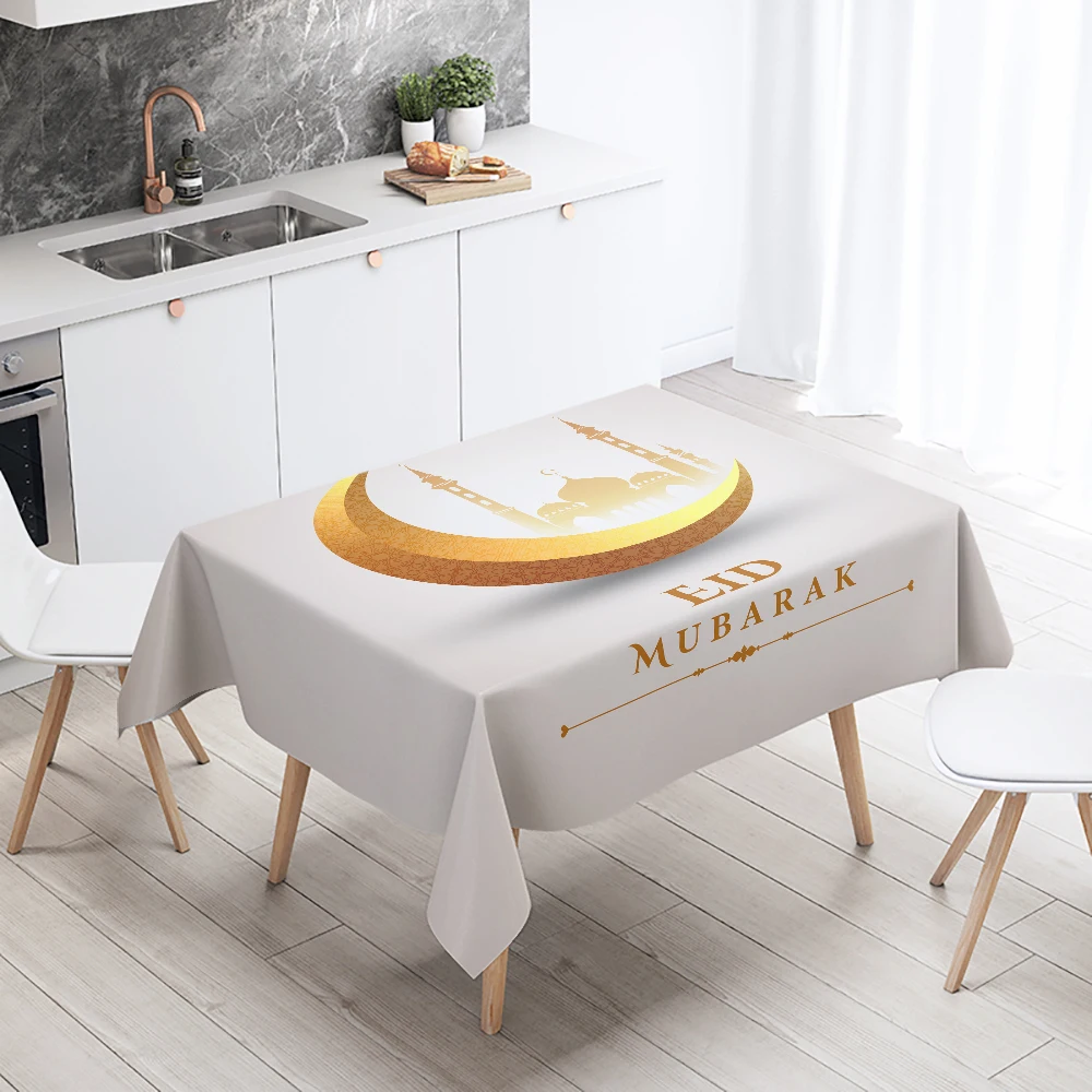 Eid Haupt dekoration Tischdecke Ramadan arabische Kalligraphie muslimische dekorative Tischdecke wasserdicht und schmutz abweisend