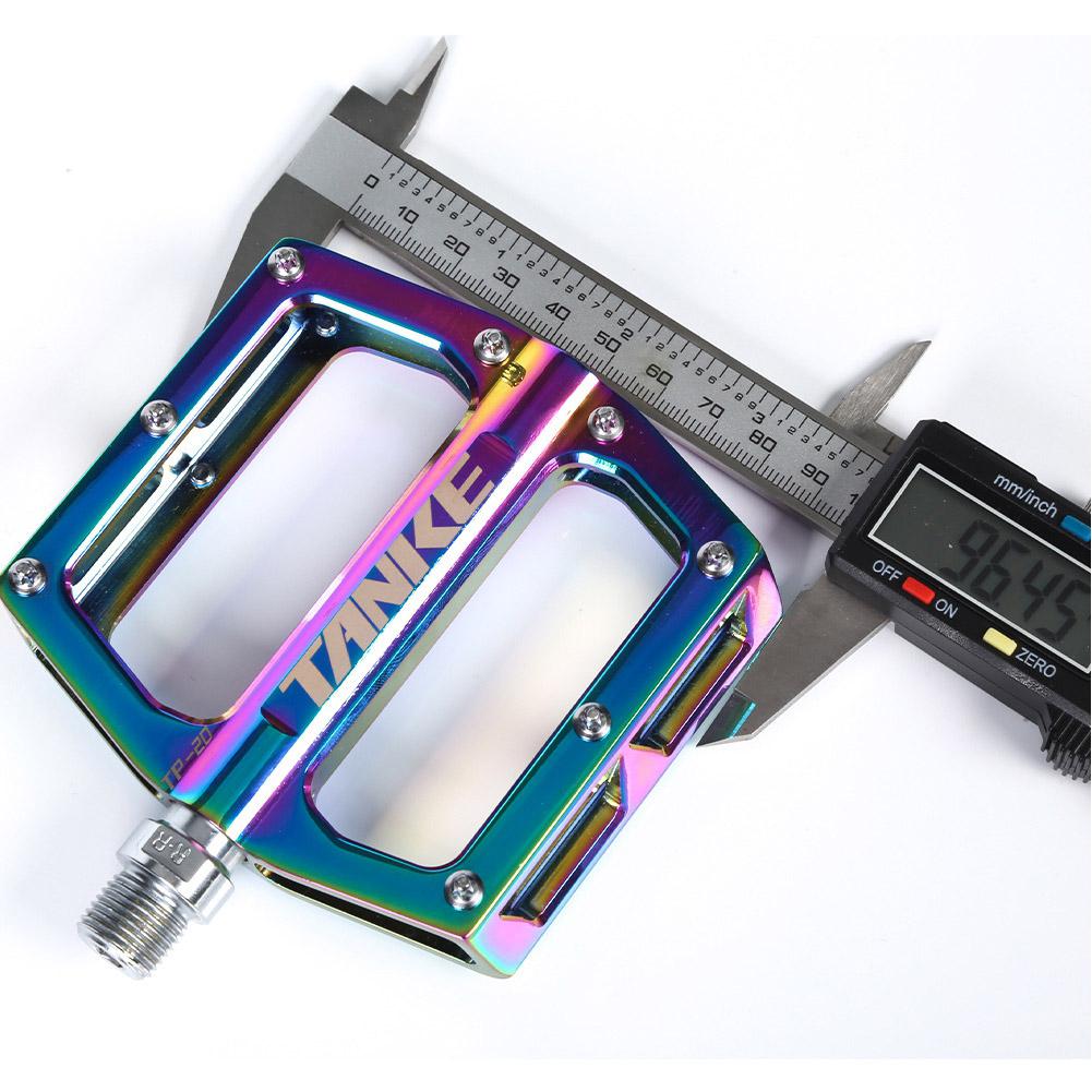 Fiets Pedaal Aluminium Voetpedaal Lager Fiets Pedaal Regenboog Kleurrijke Galvaniseren Pedalen