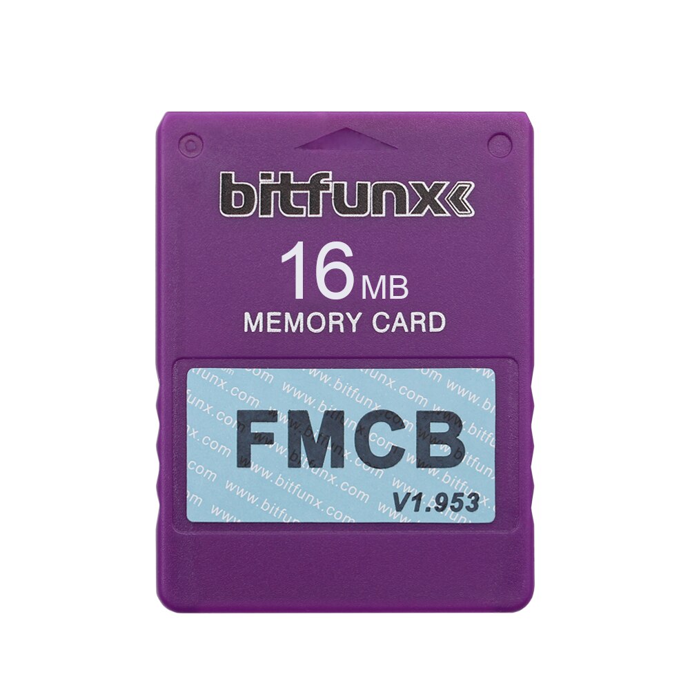 RetroScaler Colorful v1.953 FMCB Free McBoot Card for PS2 Playstation2 16MB Memory Card OPL MC Boot: 16MB Purple