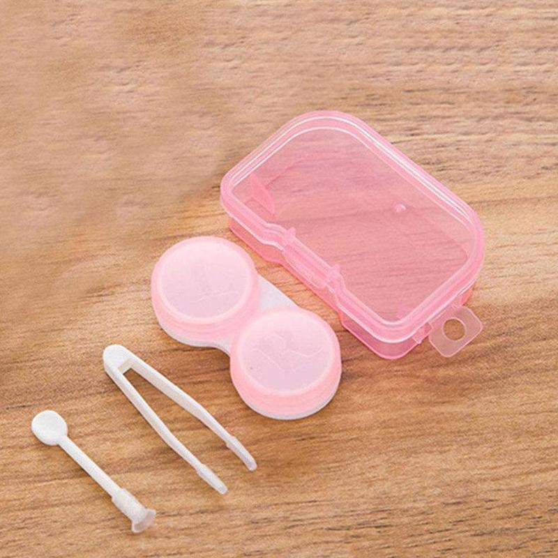 Eye Care Invisible Eyeglasses Box Vision Double-box Blank Container Box Lens Case Random Color