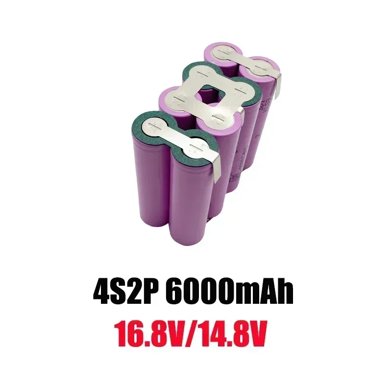 5S2P 3S1P 5S3P 4S1P 5S1P 6S1 6S2P18650 3,7 V 8,4 V 12,6 V 16,8 V 21V 18V 25,2 V batería de herramienta de taladro eléctrico: Naranja