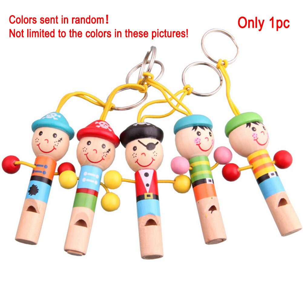 Party Gunsten Educatief Little Piraat Fluitje Houten Speelgoed Kinderen Muziek Instrument Baby Speelgoed: Default Title