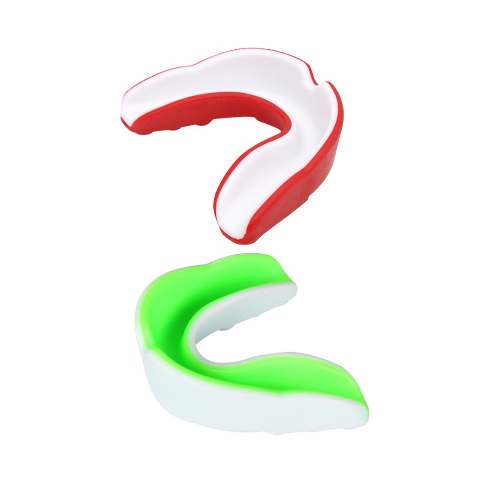 1 Pc Volwassen Gebitsbeschermer Sport Mouth Guard Tanden Bretels Protector Gum Shield Voor Sport Boksen Voetbal Hockey Rugby (Rood wit St: Picture 3