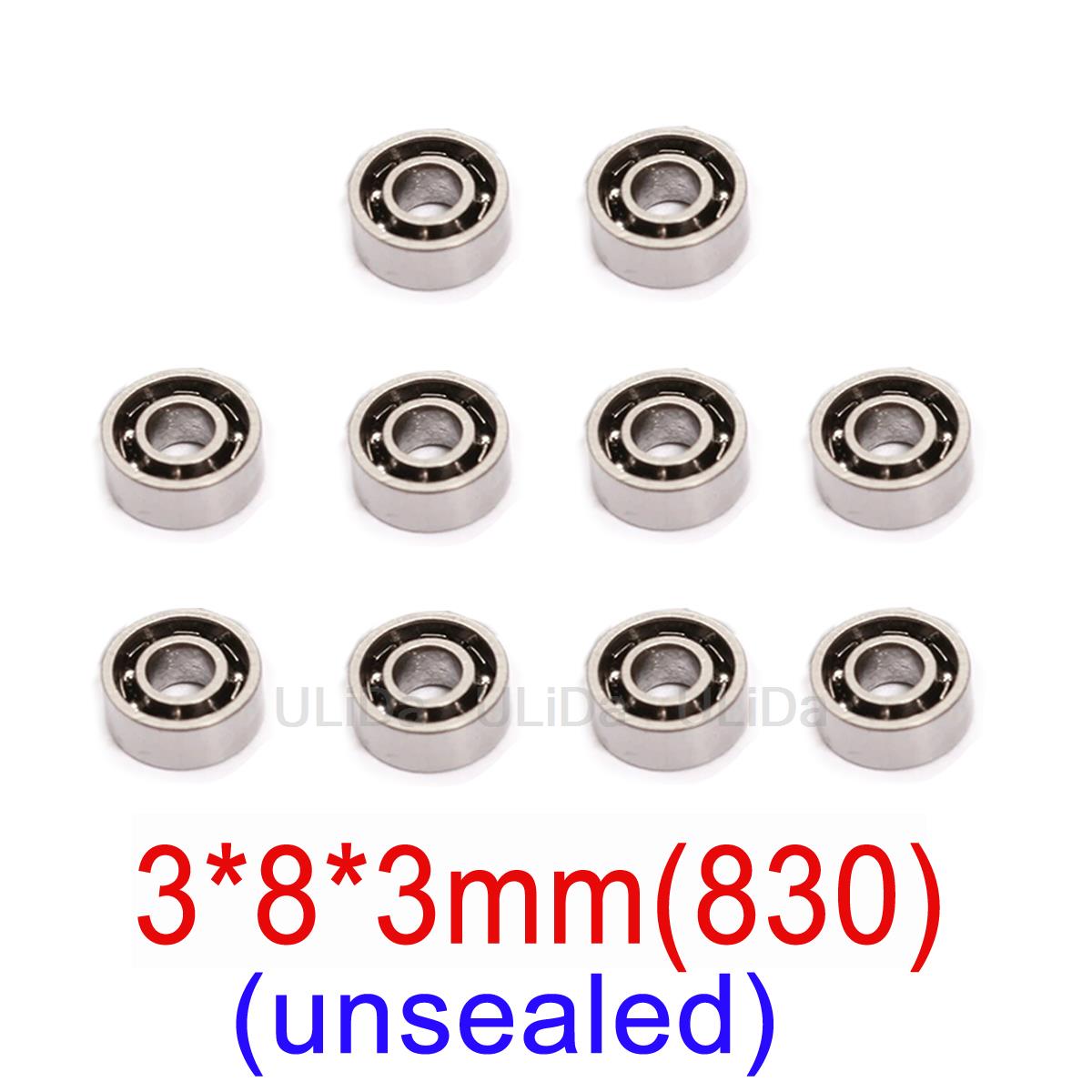 10 Uds 520 620 830 850 950 rodamiento 5mm/6mm rodamientos de rodillos guía para Tamiya Mini 4WD RC Car 2*6*2,5 2*5*2,5 3*8*3 5*8*2,5 5*9*3