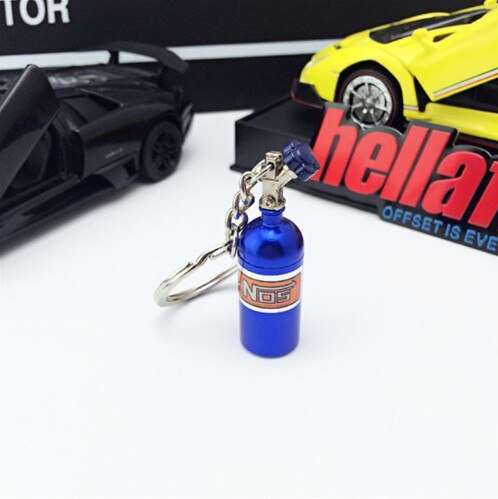 LLavero de botella de óxido nitroso para coche, caja de pastillas para Kia Provo K9 Cross Carens CUB Trackster Ray K2 Naimo Pro Venga: Azul