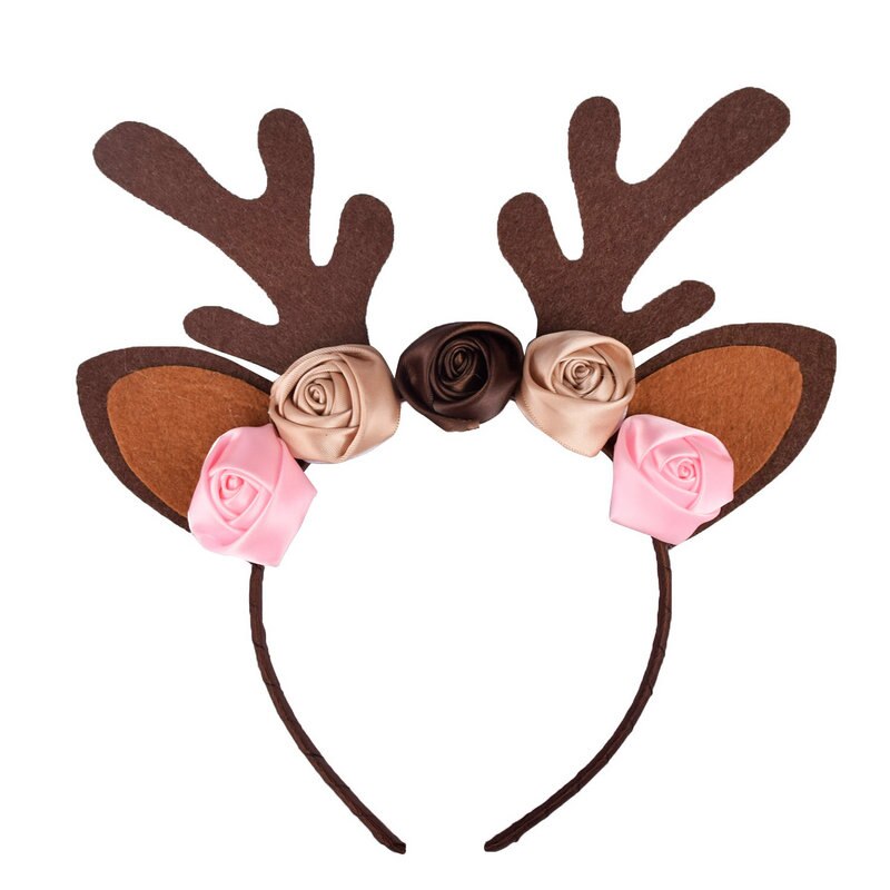 Christmas Deer Tutu Skirt +Headband for Girls Kids Deer Costume Baby Girl Deer Skirt Teen Child Outfits for Birthday 0-12Y
