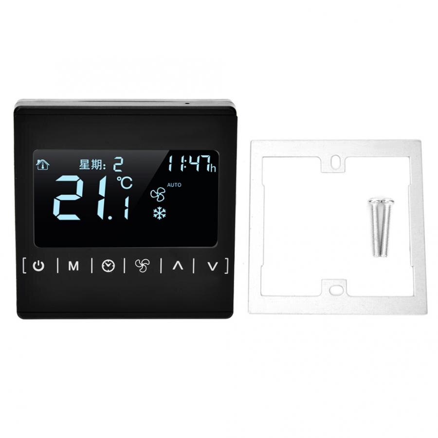 Air Conditioner Controller Thermostat 2 in 1 Fan Coil Thermostat Touch Intelligent Digital Display Thermostat