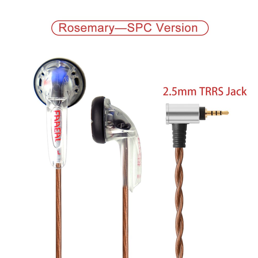 FAAEAL Rosemary Balanced 4.4mm 2.5mm TRRS 150ohms Earbuds 3.5mm Wired Hifi Music Earphones Heavy Bass Headsets For MP3 Amplifier: RS-2.5 TRRS-White