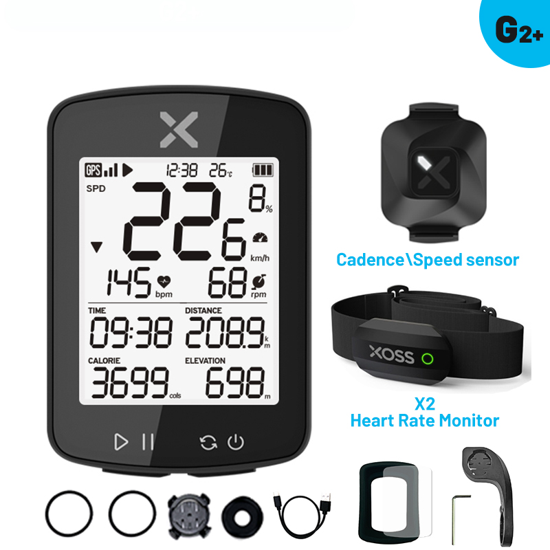 XOSS G2 GPS G2+ Cycling Computer G Plus Wireless Speedometer Bluetooth Tracker Waterproof Road Bike MTB Bicycle Odometer