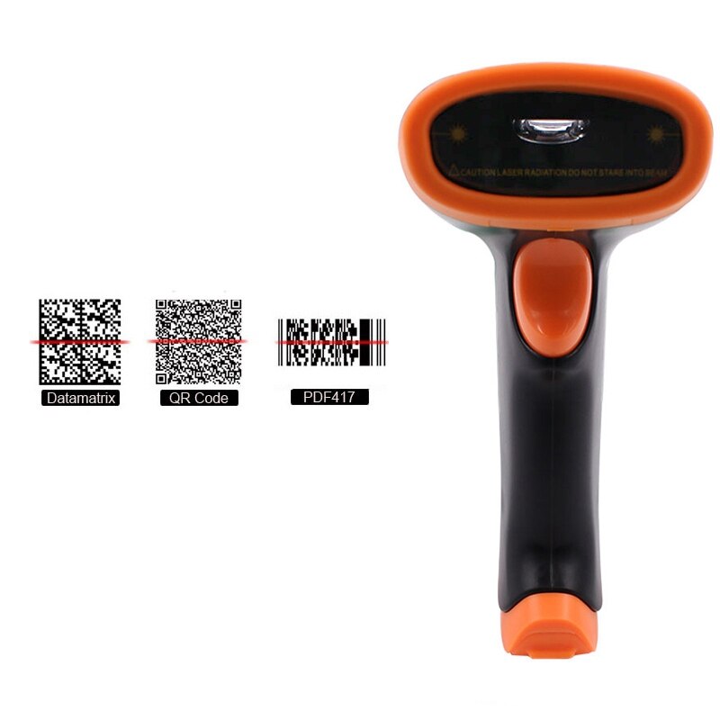 MK40 1D/2D Barcode Scanner QR Data Matrix Handheld Automatic Barcode Reader Bar Code Scanner