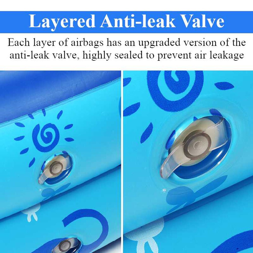 120cm 2 couches dessin animé gonflable enfants nager baignoire eau jouer piscine