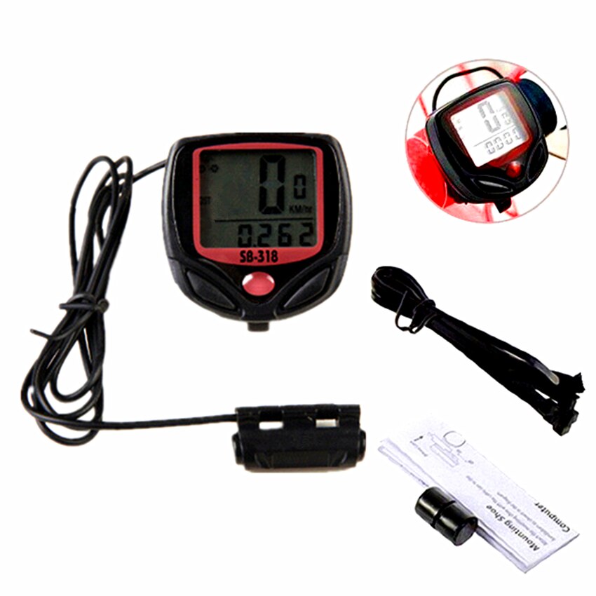 Waterproof Bike Computer Bicycle Meter Odometer Speedometer LCD Display Cycling Computer Velocimetro Wired Stopwatch