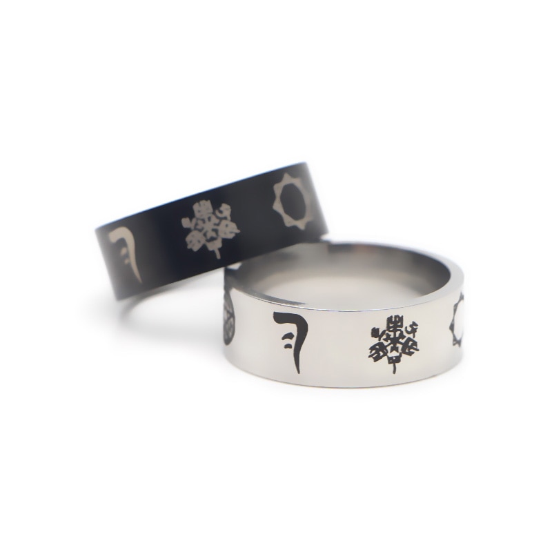 V297 runen amulet herenring supernatural tv-serie roestvrijstalen ring voor heren