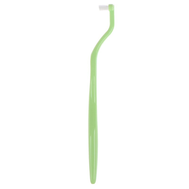 1Pcs Orthodontische Tandenborstel Wees En Platte Kop Zachte Haar Correctie Schone Tanden Kloof Floss Mondhygiëne Tanden Braces: GN