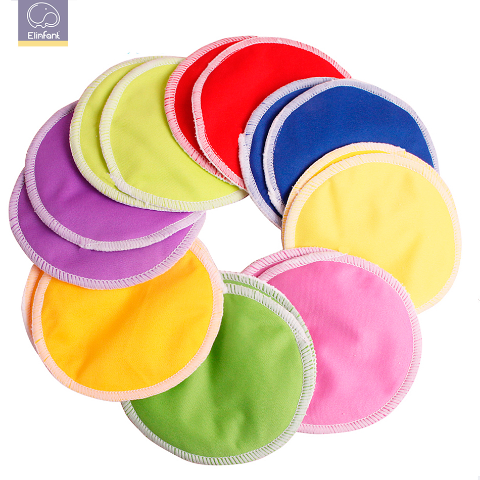 Elinfant sain maman tampon en tissu rond pul bambou coussinets d'allaitement coussin d'allaitement réutilisable lavable usine