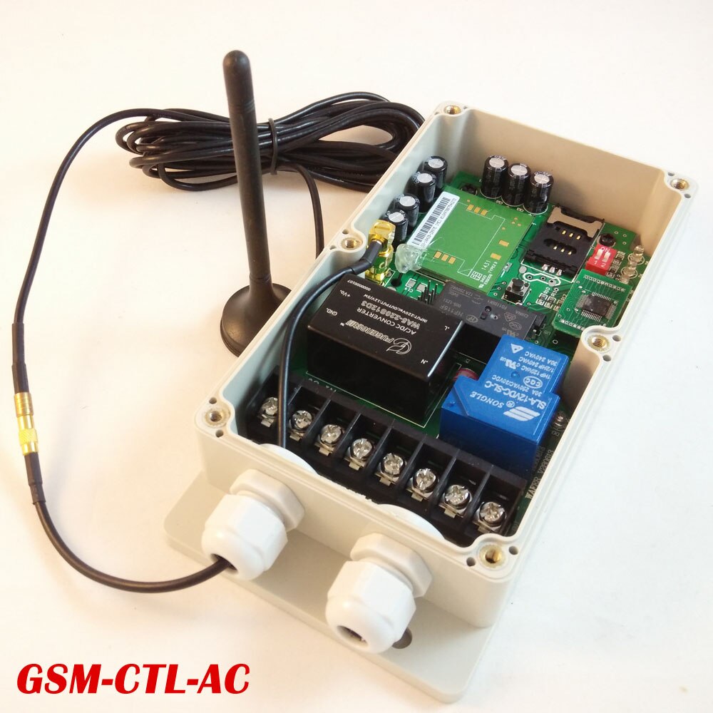 To relæ output gsm fjernbetjening switch box (gsm-ctl-ac)