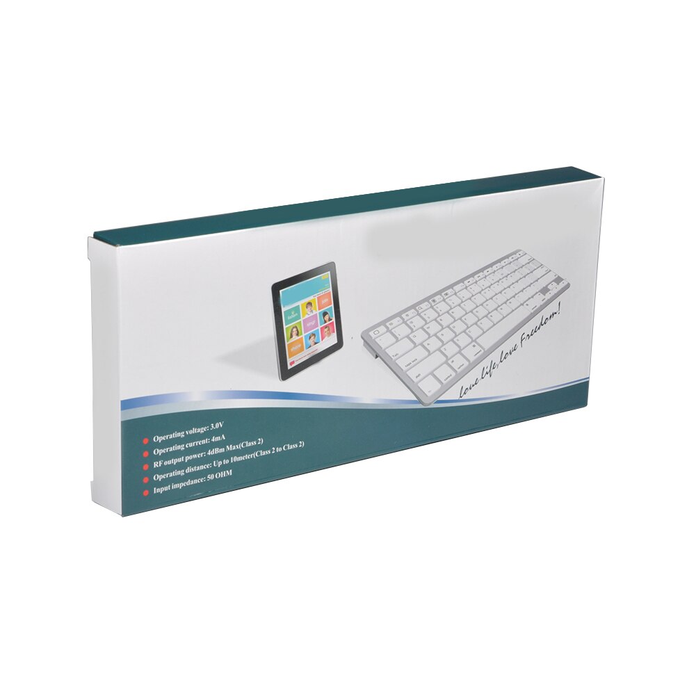 78-key Spanish Keyboard Bluetooth Ultra Slim Keyboard for Windows 2000, NT, XP, Vista, Mac iOS