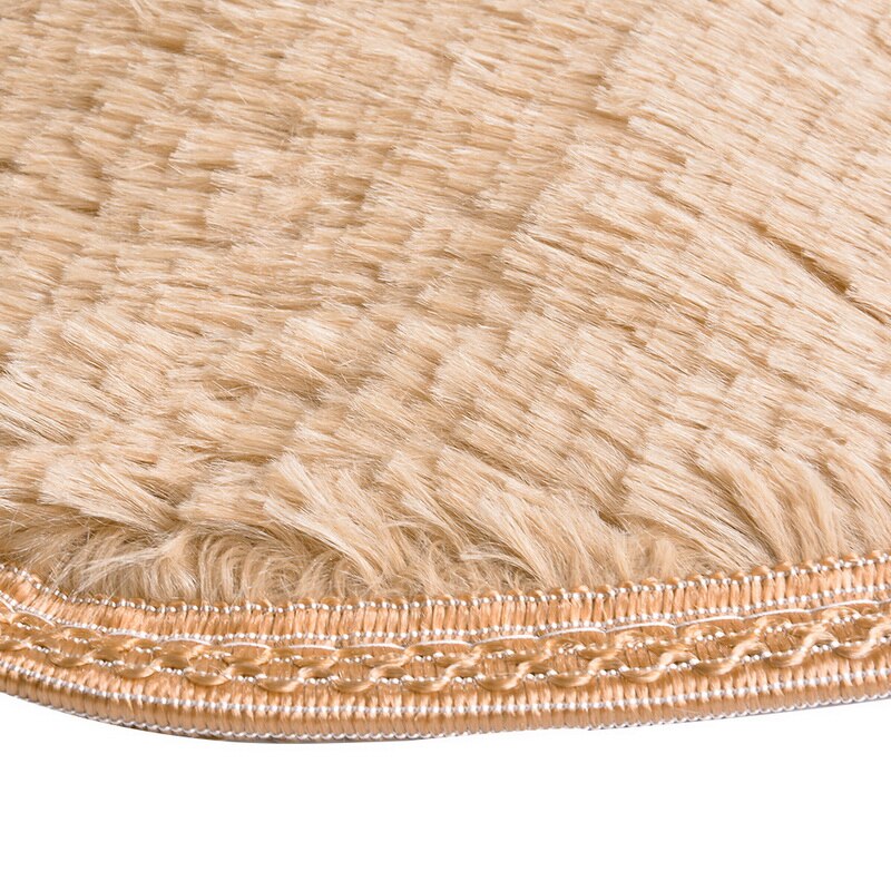 Shaggy tapijt wol imitatie pluizige matten kunstmatige schapenvacht harige mat hartvormige salontafel bed zonder pluis tapijt 30*40cm