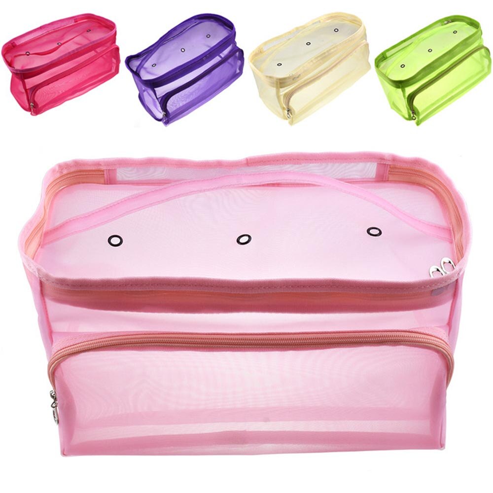 Knitting Bag Organizer Yarn Storage Mesh Bag Tote Storage Case for Crocheting Hook Knitting Needles Sewing Accessories