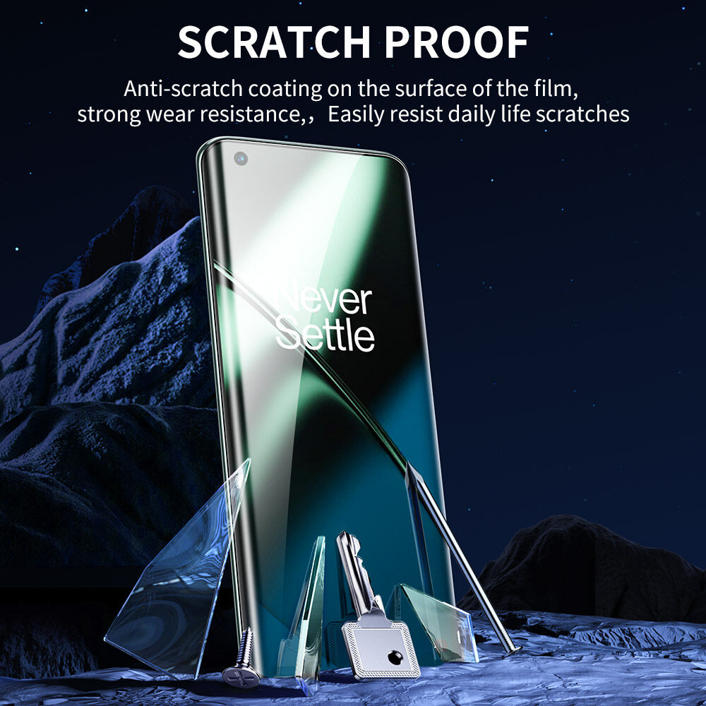 SmartDevil – protecteur d'écran UV à colle complète, Film quantique à couverture complète pour Oneplus 13 12 11 10 Pro, anti-empreintes digitales