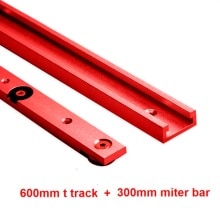 2Pcs Aluminum Alloy Miter Track And Miter Bar Slider Table Saw Woodworking Tool 600mm With 300mm/450mm DIY Woodworking Tools: 4