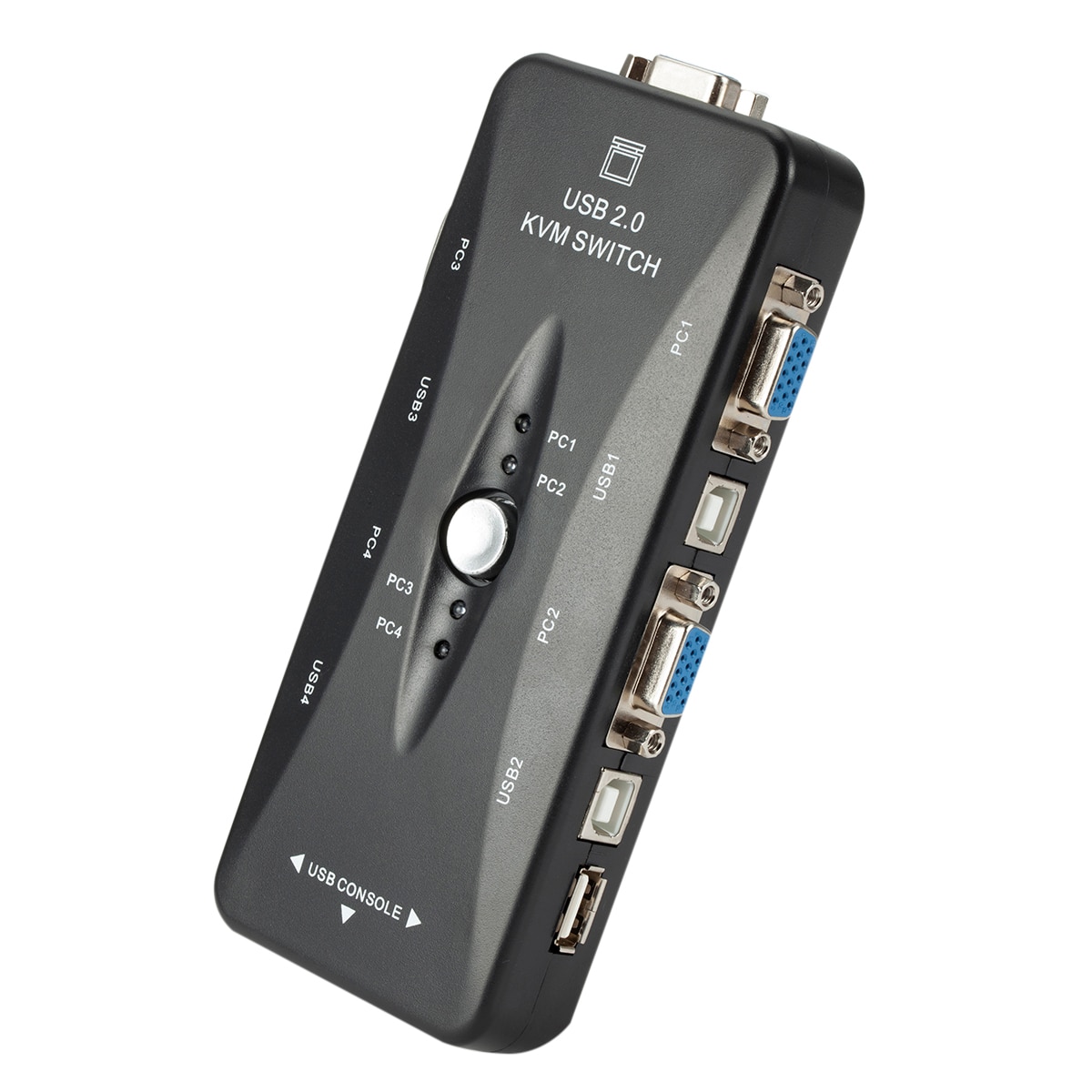 2/4 Port USB2.0 KVM Switch Box For Mouse Keyboard Printer Share Switcher 200MHz 1920x1440 VGA Monitor Switch Box Adapter