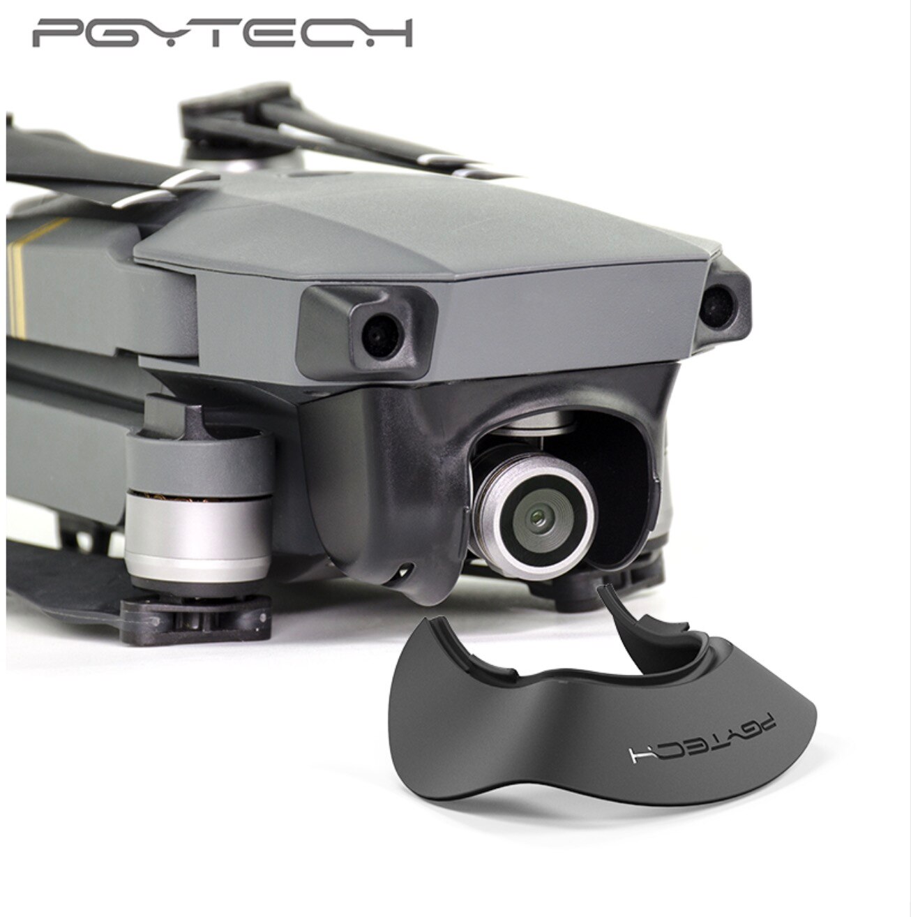 Pgytech objektiv kamera beskytter solskærm blænding skjold kardan skygge kamera mavic pro modlysblænde til dji mavic pro tilbehør