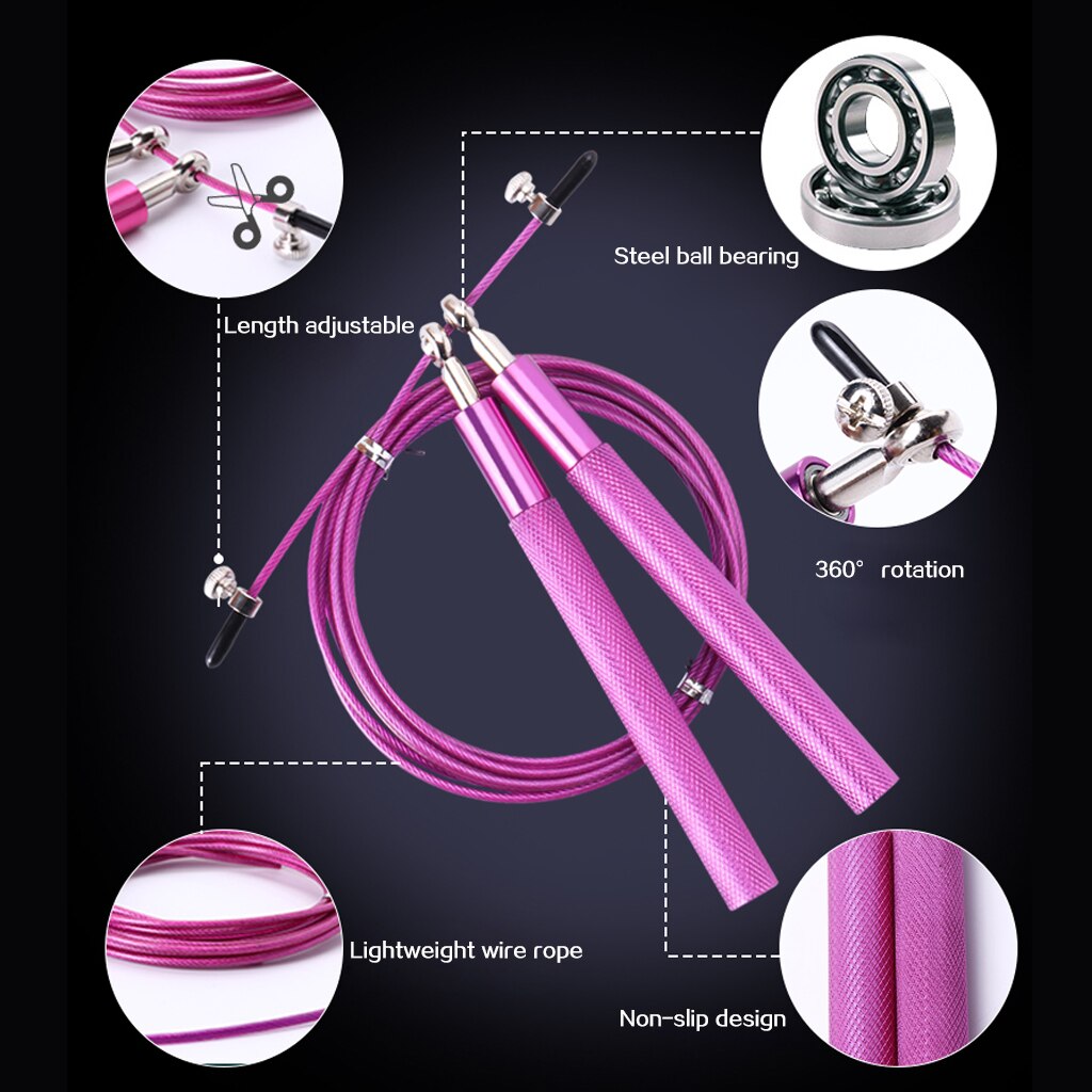 Crossfit Jump Rope Professionele Speed Skipping Voor Fitness Workout Training Equipement Mma Boksen Met Draagtas