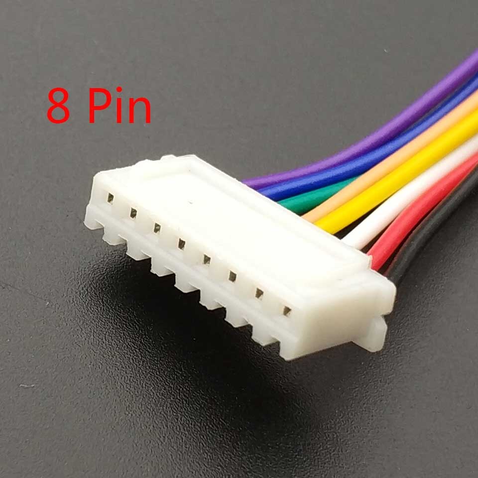 10 PCS XH 2.54 JST Connector Plug Wire Cable 20cm Long 26AWG 2/3/4/5/6/7/8/9/10/11/12P + XH 2.54 Connector plug Male connector: XH 2.54 8P