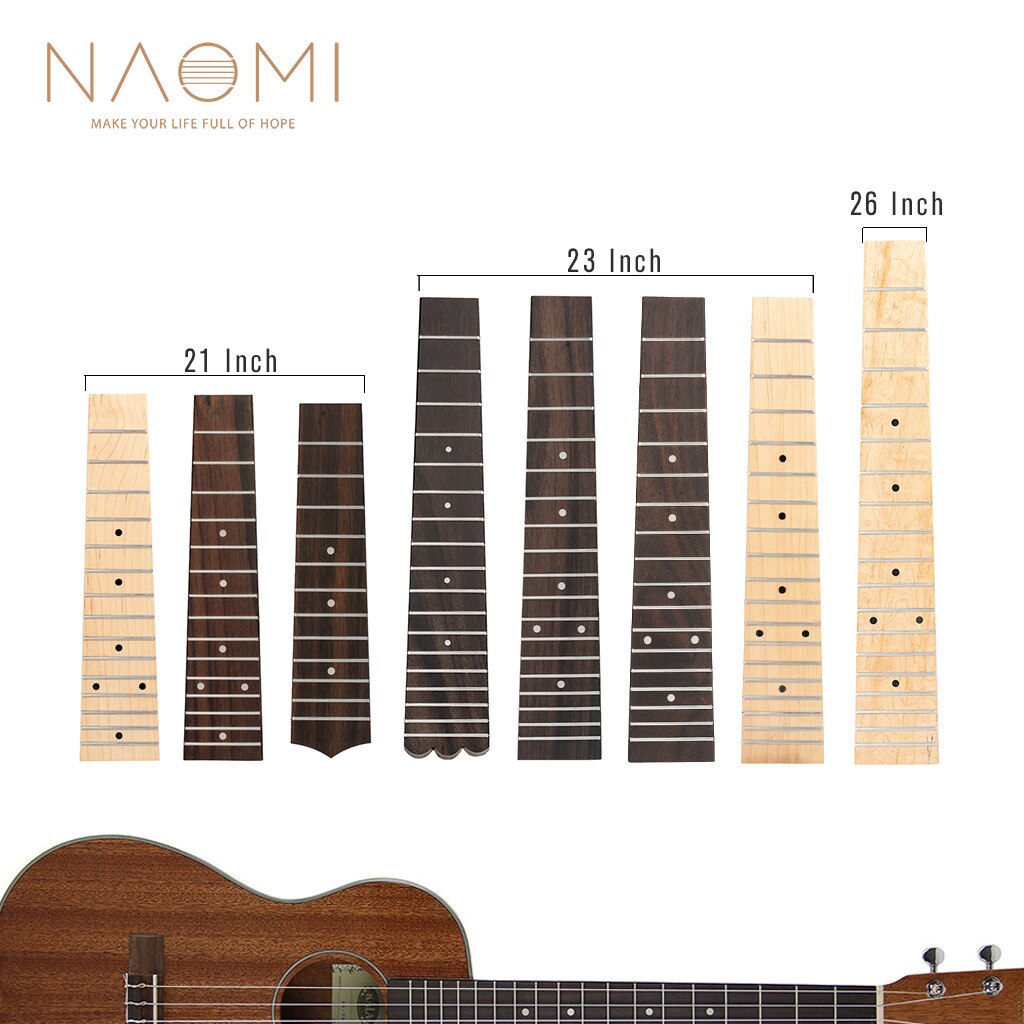 Naomi ukulele otelauta 21 tuumaa /23 tuumaa /26 tuumaa havaiji kitara otelauta vaahtera/ruusupuu valinnainen