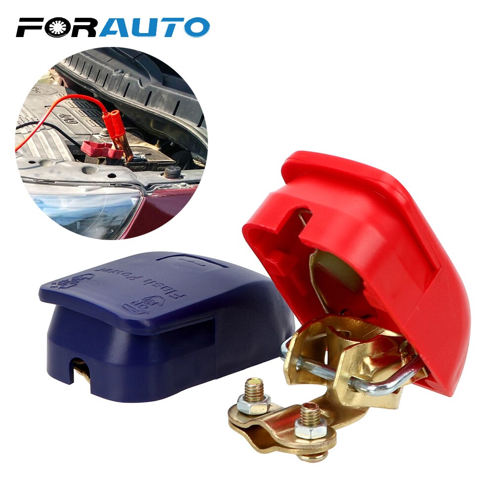 Forauto Een Paar Auto Batterij Terminals Connector Klemmen Quick Release Lift Off Positieve & Negatieve Elektrode Auto Accessoires
