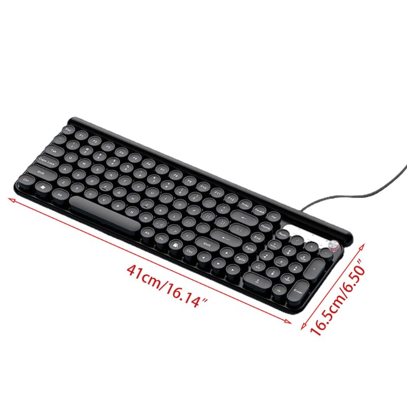 L3 Wired Keyboard ABS 102 Key Computer PC Gaming Keyboard Water-Resistant for PC Laptop White/Pink/Black T84C