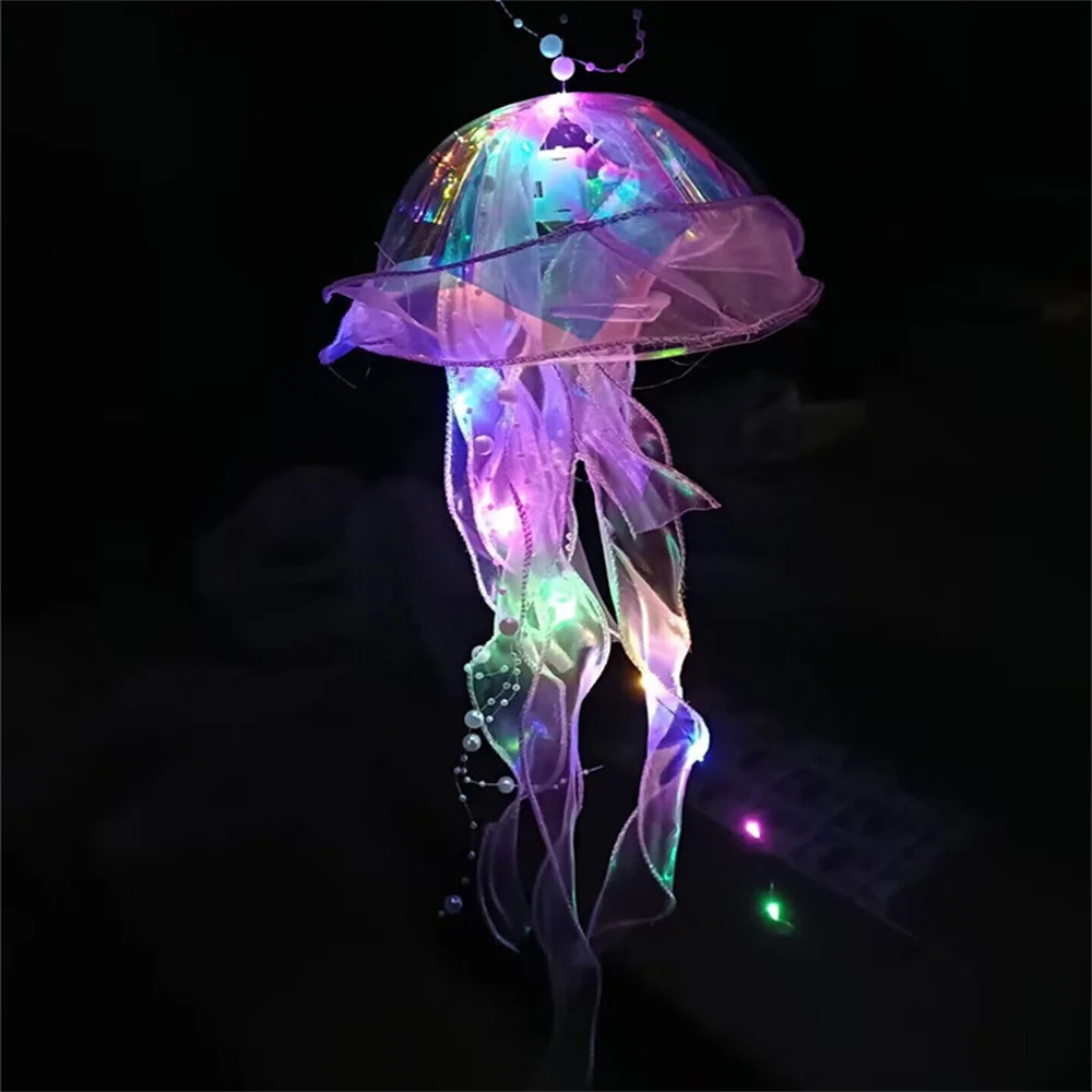 Lampe blomsterlampe soveværelse natlampe glødende vandmænd til hjemmet havefest festival atmosfære dekoration
