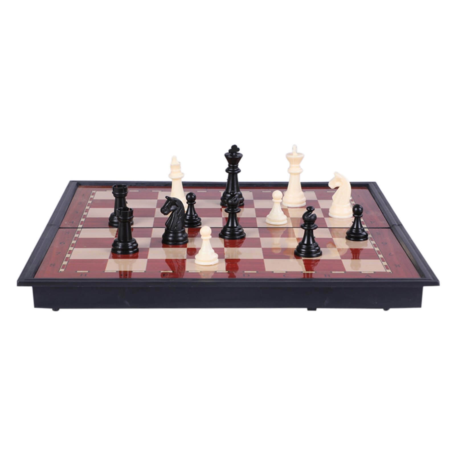 Holz Klapp Schach einstellen Reise Schach einstellen Pädagogisches Magnetische Spiel Bord Spielzeug Anfänger Schach einstellen Für freundlicher Und Erwachsene