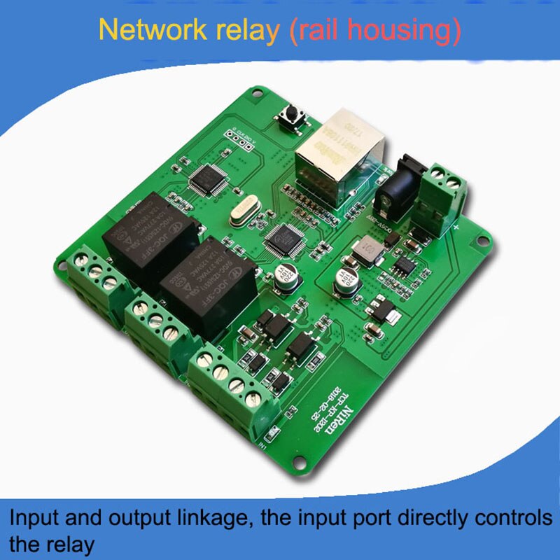 Ethernet network relay Secondary development of remote control IO module 2-way TCPIP Ethernet network relay electronics industry